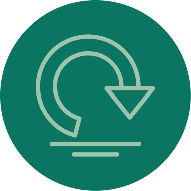 Geri dönüşüm simgesinin vektör çizimi