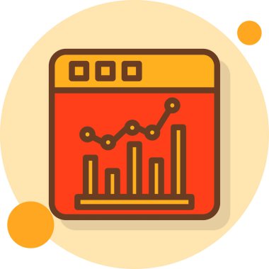 grafik grafik simgesi. Vektör. grafik simgesi