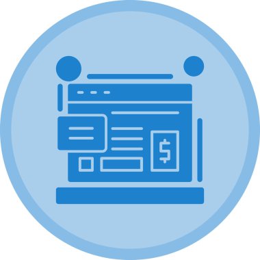 Ağ simgesi. Web 'in basit illüstrasyonu