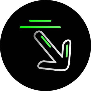 Tek bir yarış bayrağının vektör çizimi