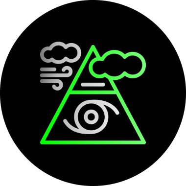 vektör fırtına simgesi illüstrasyonu