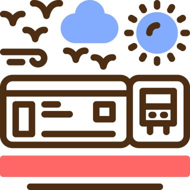 Bulut. Web simgesi basit illüstrasyon