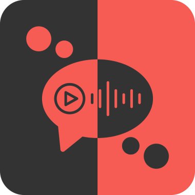 Sohbet baloncuğunun vektör çizimi