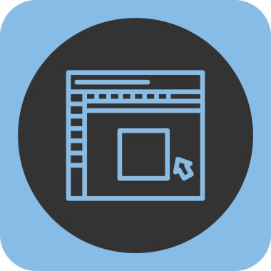 Web sitesi glifleri renk vektörü simgesi