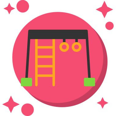 Oyun alanı simgesi vektör çizimi