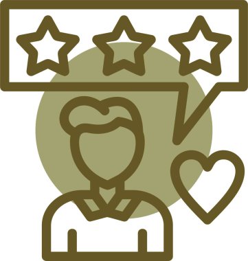 yıldız simgesi, vektör çizimi