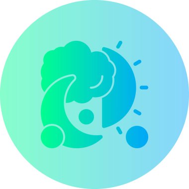 Gezegenin bir simgesinin vektör çizimi