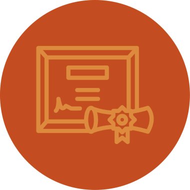 Rozet simge vektör çizim