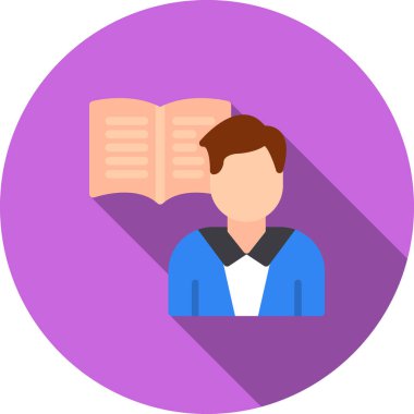 Kitap. Web simgesi basit illüstrasyon