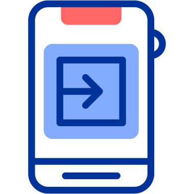 Cep telefonu. Web simgesi basit tasarım