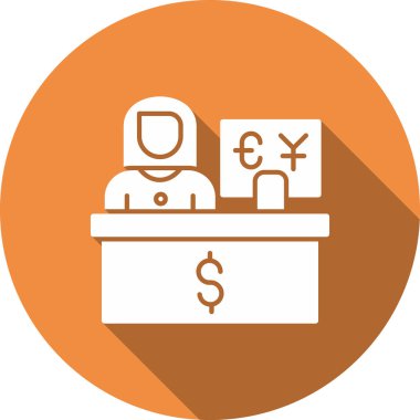 İş ve finans simgesinin vektör illüstrasyonu