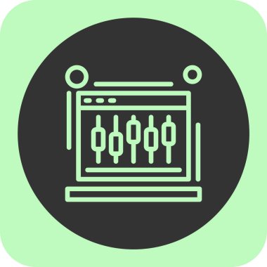 Gri arkaplanda izole edilmiş modaya uygun düz biçimli mikroçip simgesi