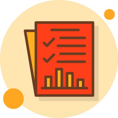 Kontrol listesi. Web simgesi basit illüstrasyon