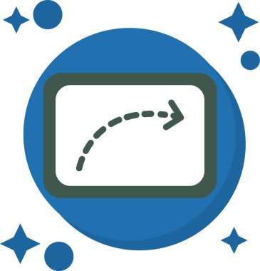 Ok Kırpılmış Ağ simgesi, illüstrasyon