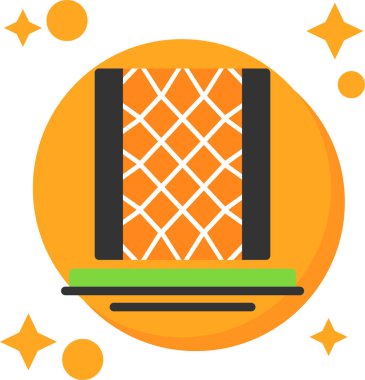 Kafes simgesi için bir kafesin vektör çizimi