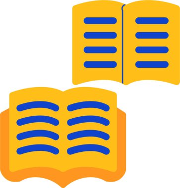 Kitap. Web simgesi vektör illüstrasyonu