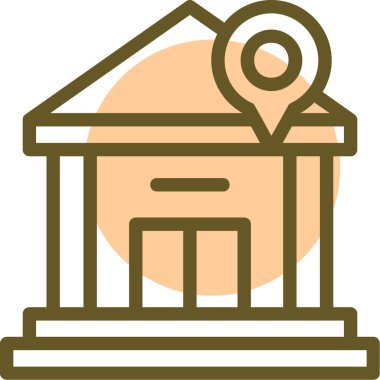 Otel simgesi vektör illüstrasyonu