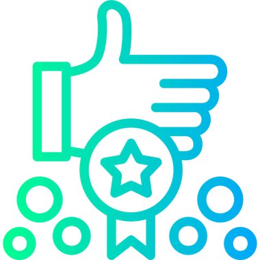 Basit bir web simgesi gibi parmakla