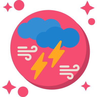 Hava durumu. Web simgesi vektör illüstrasyonu