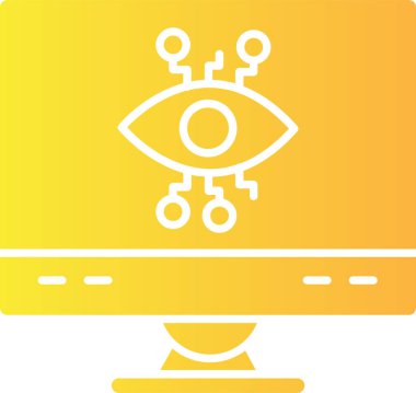 Göz. Web simgesi basit illüstrasyon