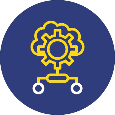 Dişli web simge vektör çizim