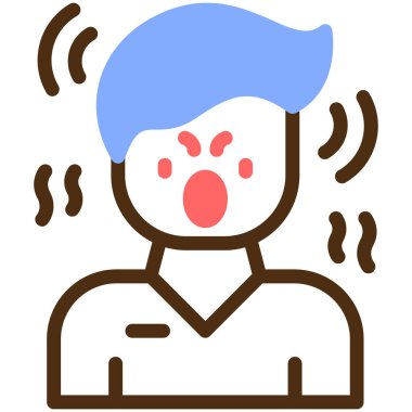 Ateşi var. Basit resimleme