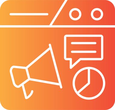 Konuş. Web simgesi basit illüstrasyon