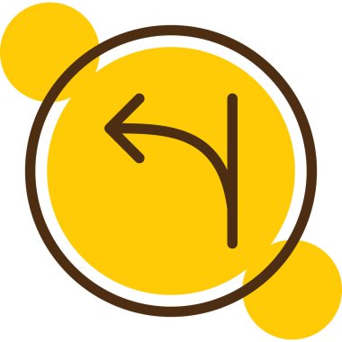 Bir saat simgesinin vektör illüstrasyonu