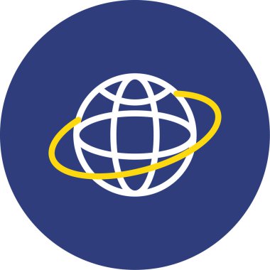 Küresel simge vektör illüstrasyonu