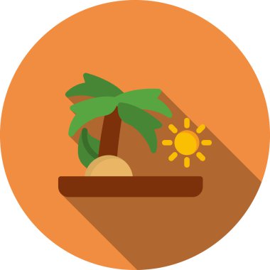 Bir ağaç simgesinin vektör illüstrasyonu