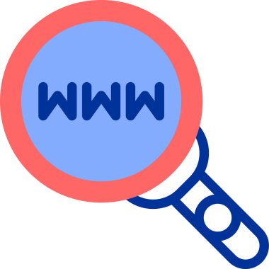 Ara. Web simgesi basit illüstrasyon