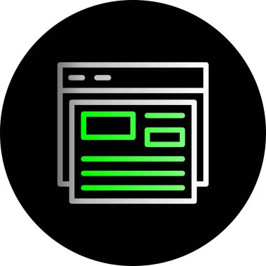 Web tarayıcı sayfası. vektör illüstrasyonu