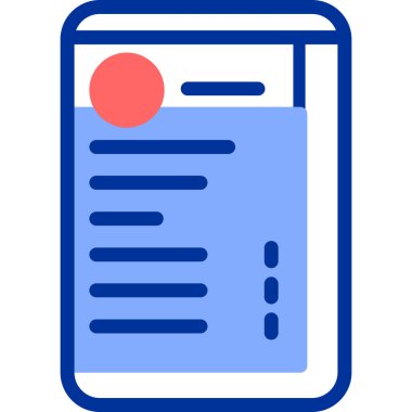 Kitap. Web simgesi basit illüstrasyon