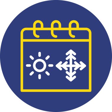 Güneş Enerjisi modern simgesinin vektör çizimi