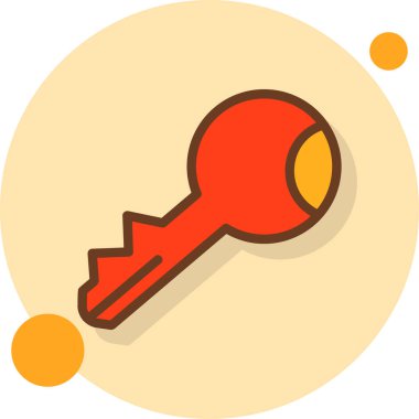 anahtar simgesi, vektör illüstrasyonu