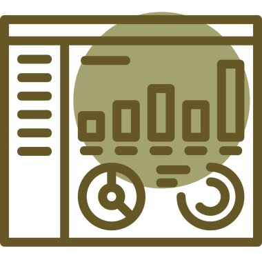 Bir bilgisayar simgesinin vektör illüstrasyonu