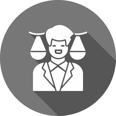 adalet simgesi vektör illüstrasyonu