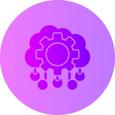 Beyin. Web simgesi basit illüstrasyon