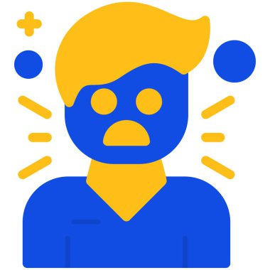 Kızgın yüzlü kızgın adam.