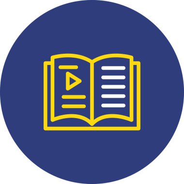 kitap simgesi vektör illüstrasyonu