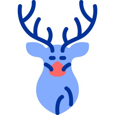 geyik simgesi vektör illüstrasyonu