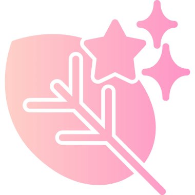 Bir yıldız simgesinin vektör illüstrasyonu