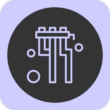 Modern simgenin vektör illüstrasyonu