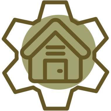 ev simgesi vektör illüstrasyonu