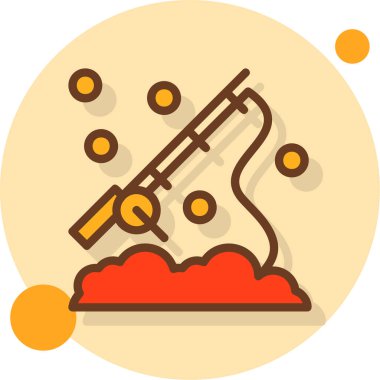 Bir nargile simgesinin vektör çizimi