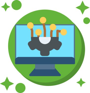 bir taç simgesi ile bilgisayar monitörü