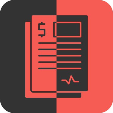 Dolar simgesi, iş simgesi, vektör illüstrasyonu