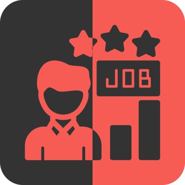 kariyer yöneticisi düz simgesi