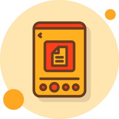 Cep telefonu simgesinin vektör illüstrasyonu