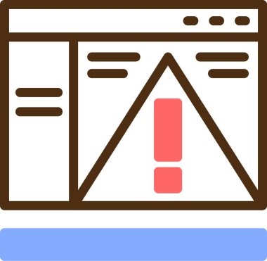 Hata simgesi vektör illüstrasyonu